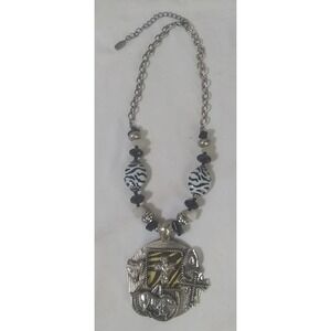 Yousi Christian Cowgirl Necklace Beads Zebra Cross Horse Saddle Boots Horseshoes
